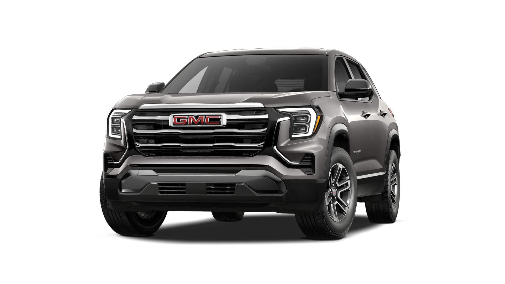 2027 GMC Terrain FWD Elevation in Sterling Metallic — front three-quarter view